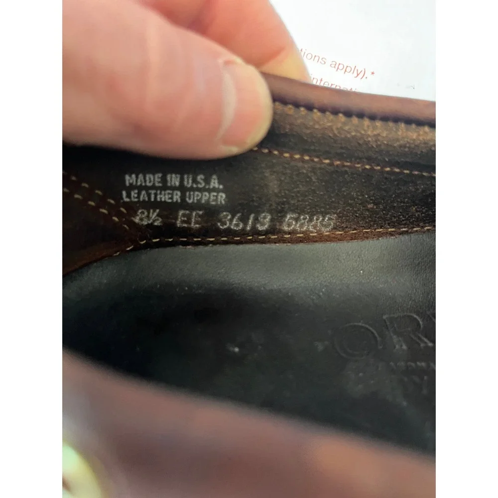 Orvis by Gokey Mens Brown‎ Leather Boat Shoes